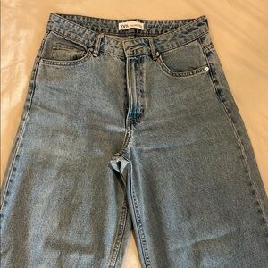 Zara Light Blue Denim Trousers